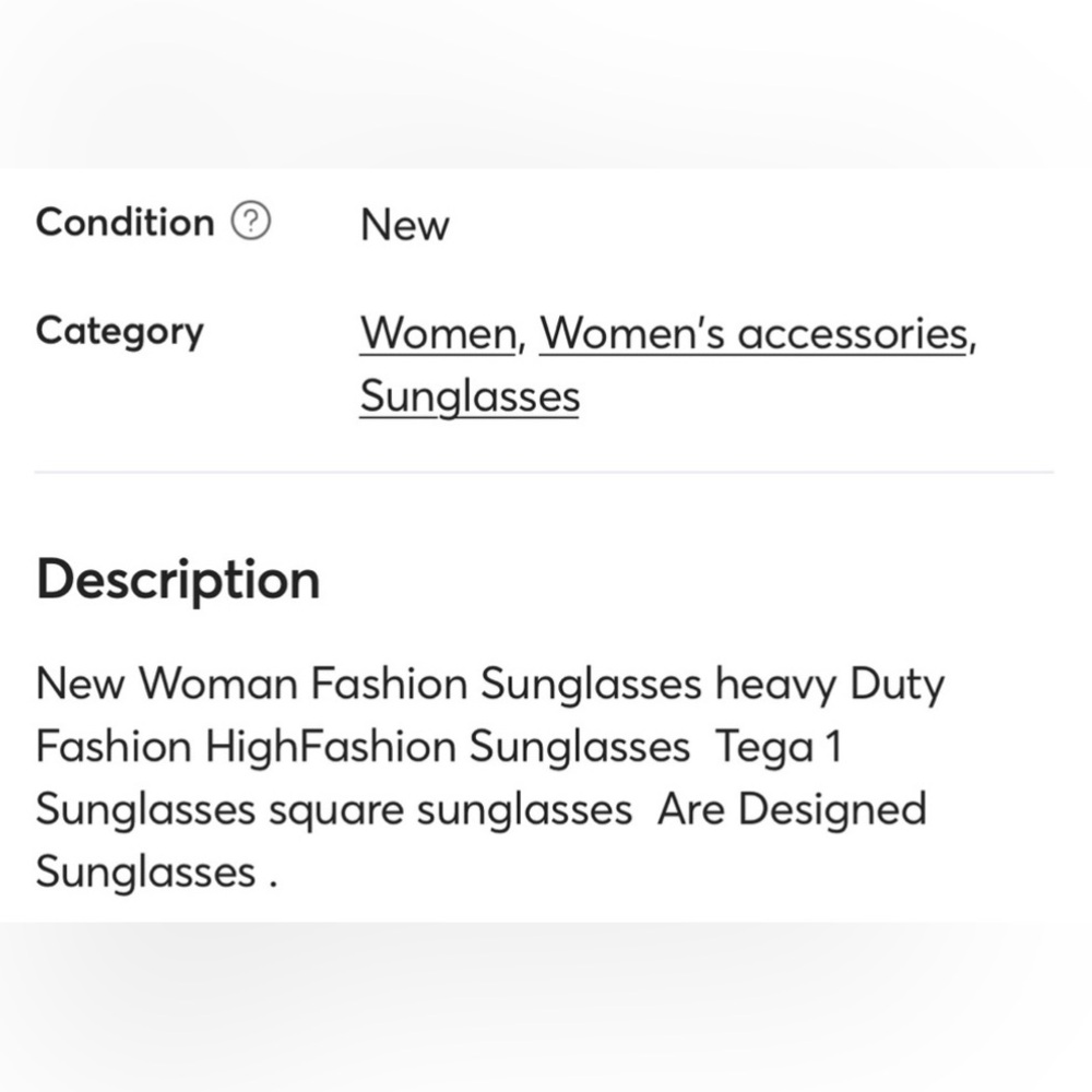 New Woman’s general monster Sunglasses Tega 001 Koren High Fashion . - Picture 6 of 16